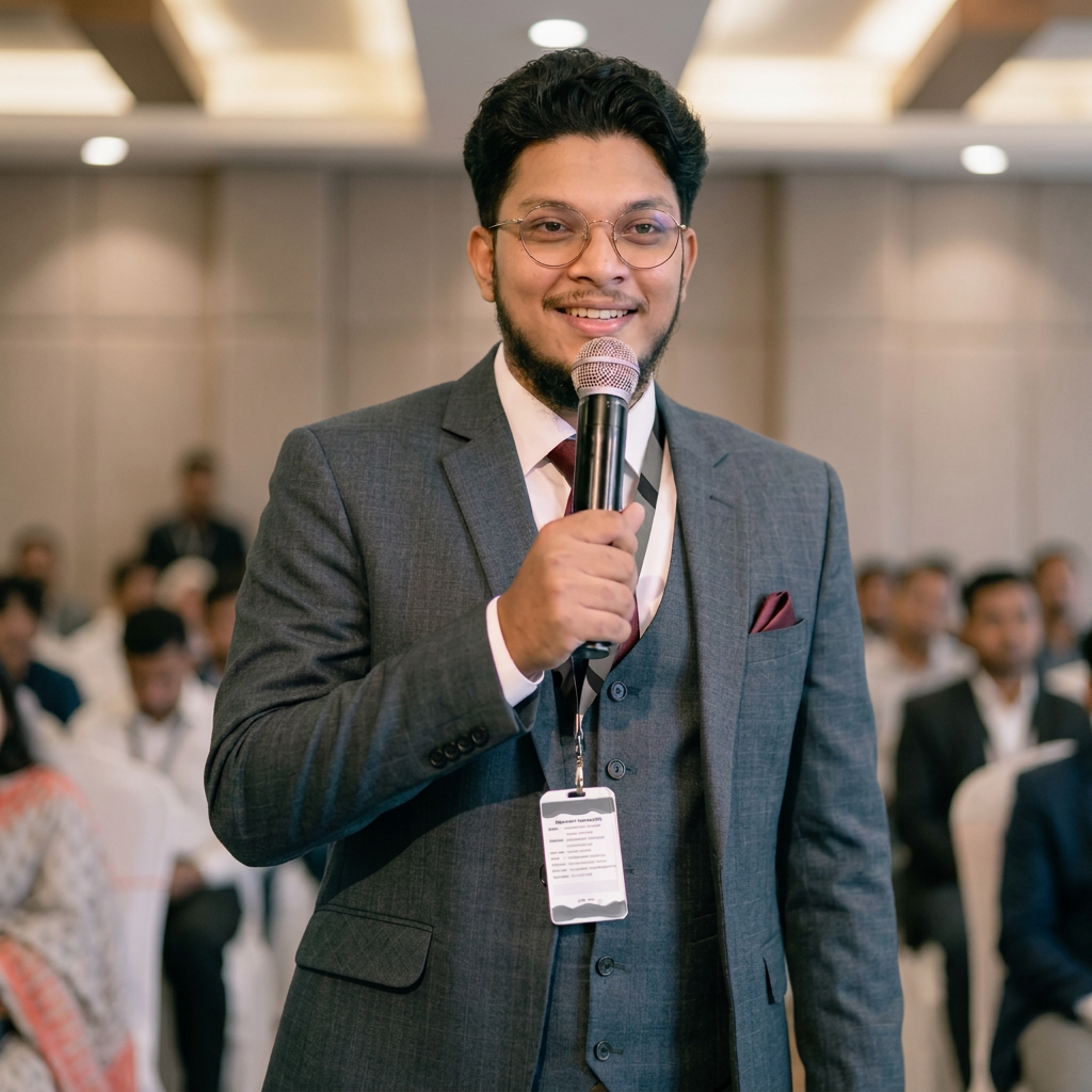 SEO founder presenting organic growth strategy