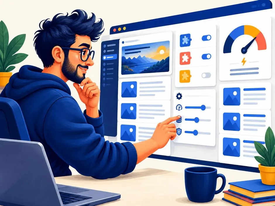 Illustration of wordpress seo work